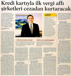 Kredi Kartıyla İlk Vergi Affı Şirketleri Cezadan Kurtaracak-DÜNYA 01.02.2011